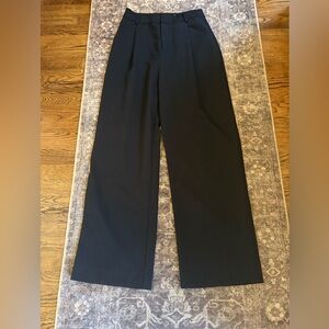English Factory Black Wide-Leg Pants